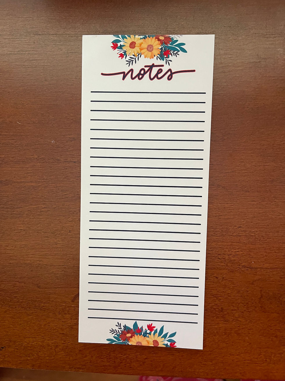 Sunflower Notepad