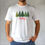 Thumbnail: PERSONALIZED Christmas men’s white pajama shirt, green Christmas trees