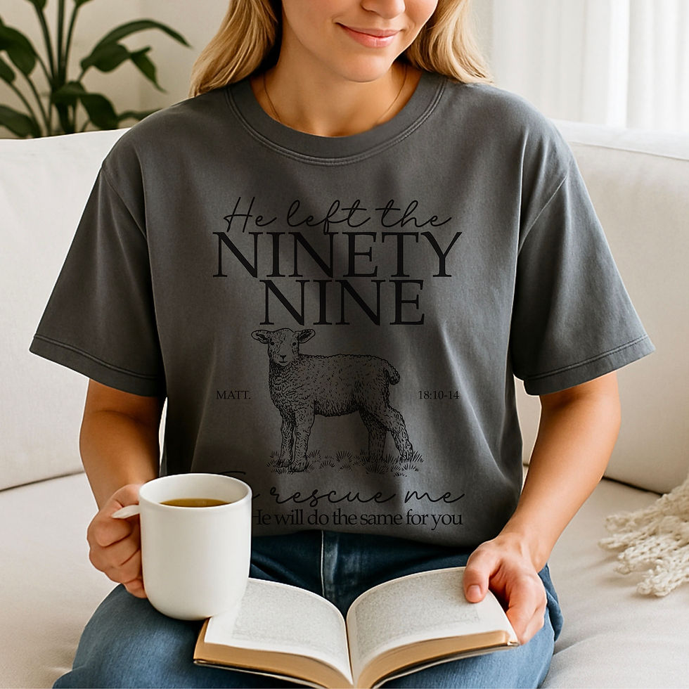 Thumbnail: He Left the Ninety-Nine Rescue Me T-shirt