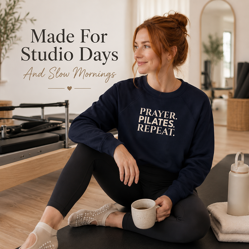 Thumbnail: Prayer Pilates Repeat Cropped Pullover