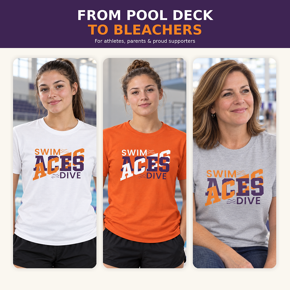 Thumbnail: Swim Aces Dive T-Shirt — Team Spirit Swim & Dive Tee