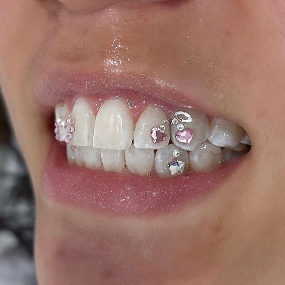 Swarovski Cherry Tooth Gem