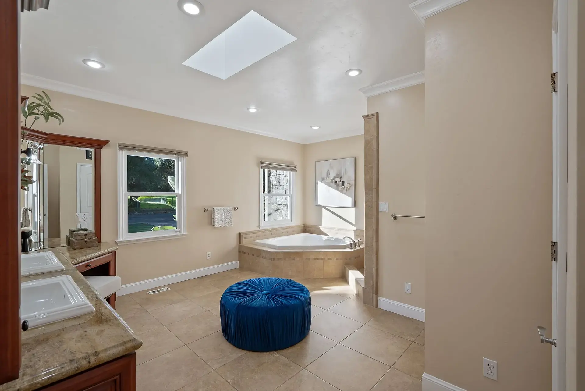 Updated bathroom with tub and tile in Concord, CA remodel.
