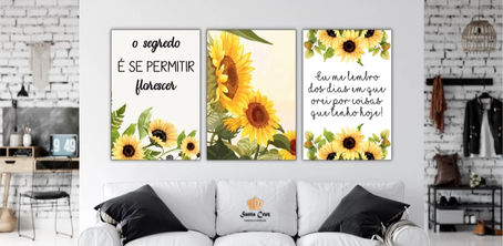 Quadro decorativo o segredo é se permitir florescer - eu me lembro dos dias em que orei por coisas que tenho hoje