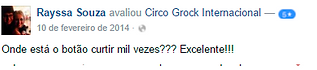 Uma foto de um comentário que diz: Onde fica o botão curtir mil vezes? Excelente!