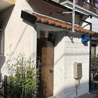 守口市事例:屋根が落ちていた古家が修復され綺麗になった外観