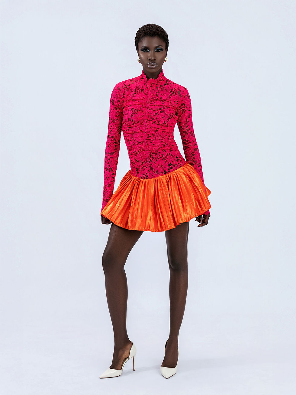 Sera Colorblock Chic Bubble Dress