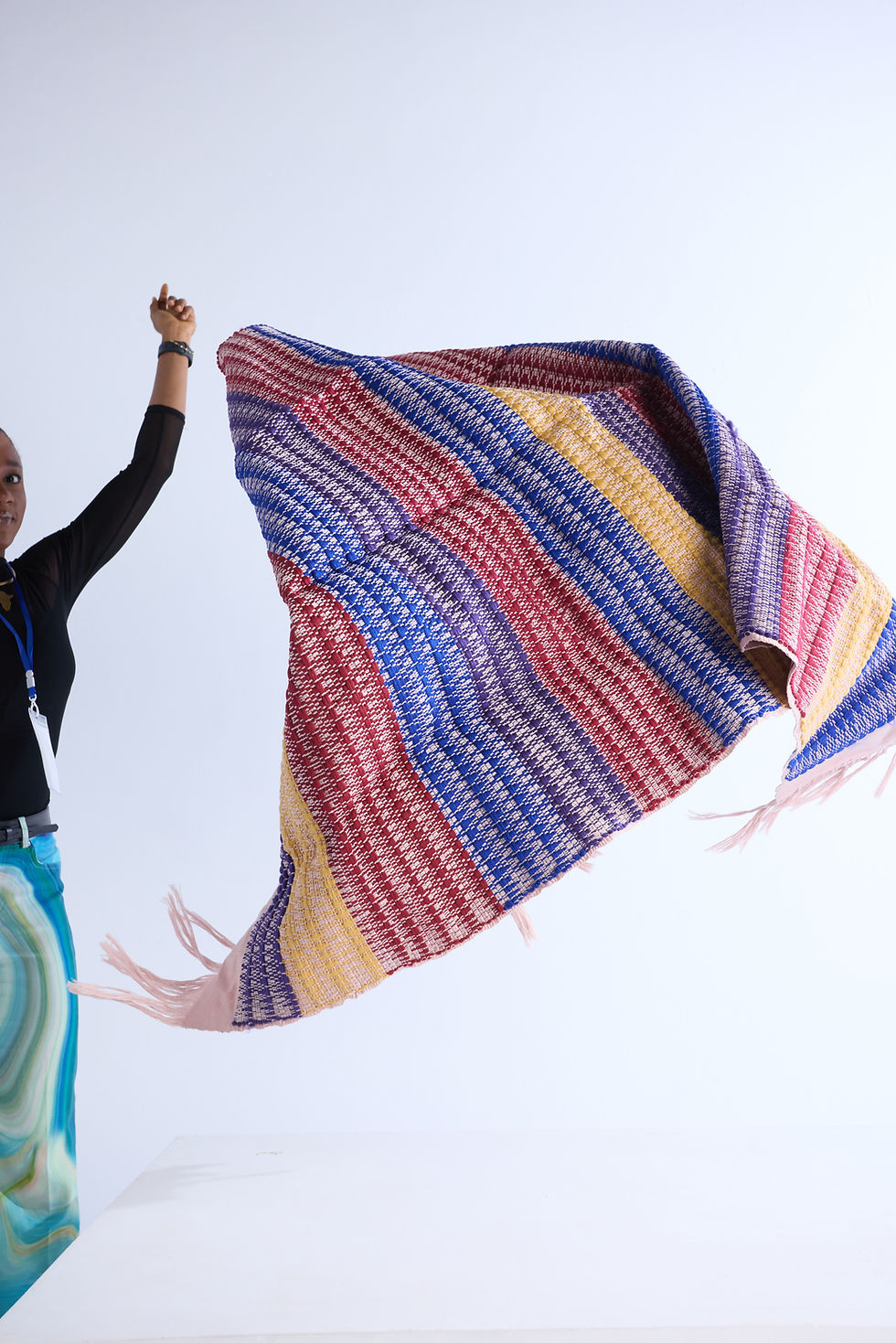 Thumbnail: Akwette Handwoven Eco-Friendly Decorative Mat / Rug / Bed Runner