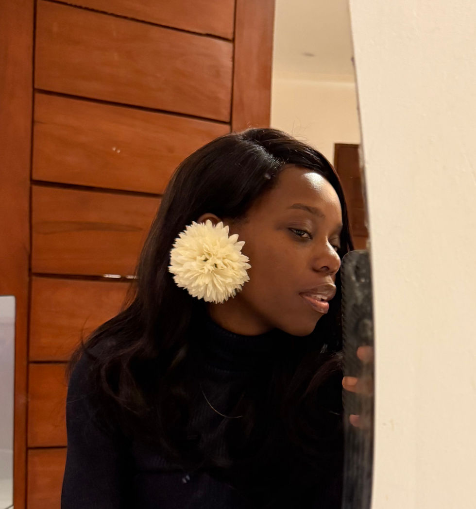 Thumbnail: Women's Floral PomPom Earrings