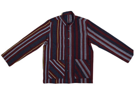 Thumbnail: Men’s Deji Double Pocket Aso Oke Shirt – Premium Handwoven African Heritage