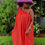 Thumbnail: Moneye Women's Maxi Orange Summer Resort Dress