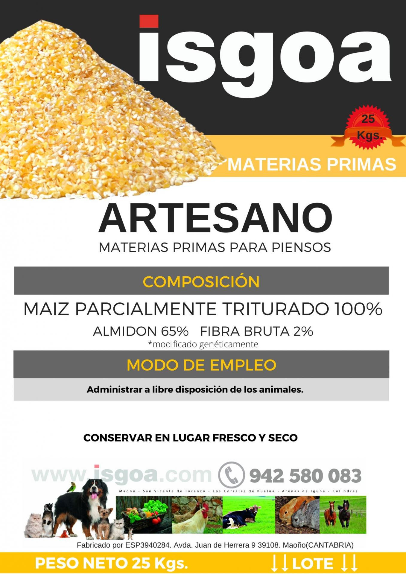Saco MAIZ Artesano. Isgoa