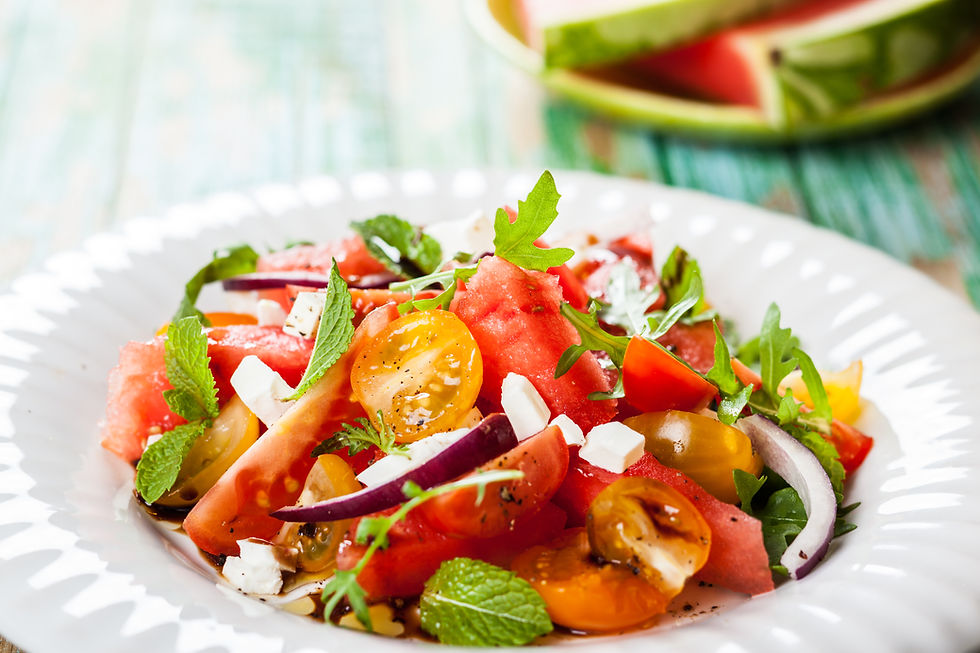 Wassermelonensalat