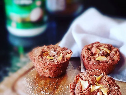 Muffins de Maçã, com Gengibre e Canela