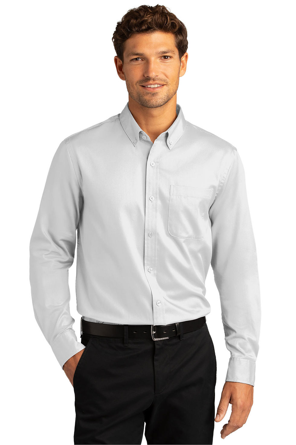 Thumbnail: Long Sleeve SuperPro React™ Twill Shirt-W808