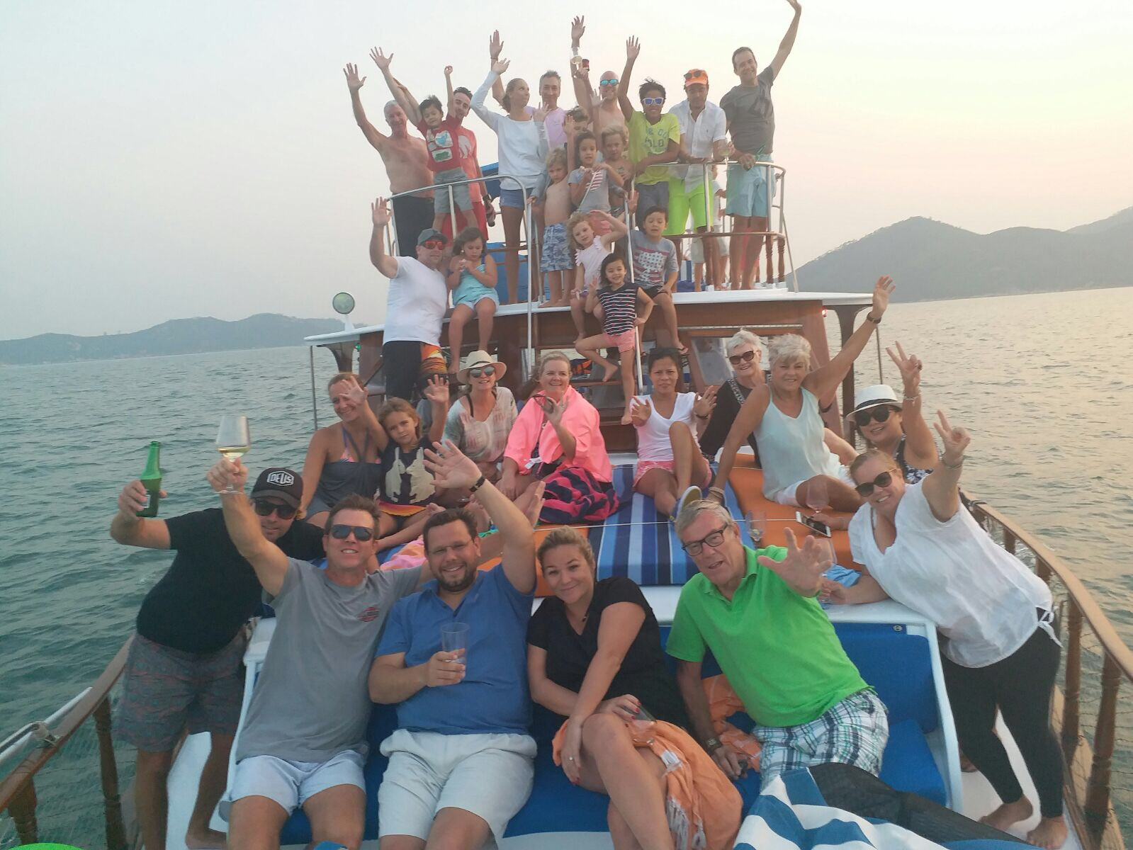 Fun junk boat trip Hong Kong