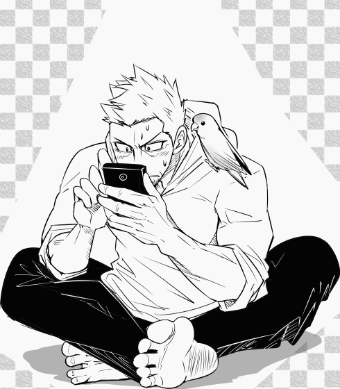 モアイとコザクラインコ