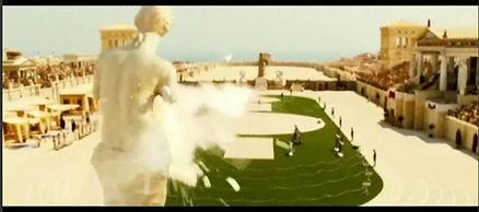statue explose
