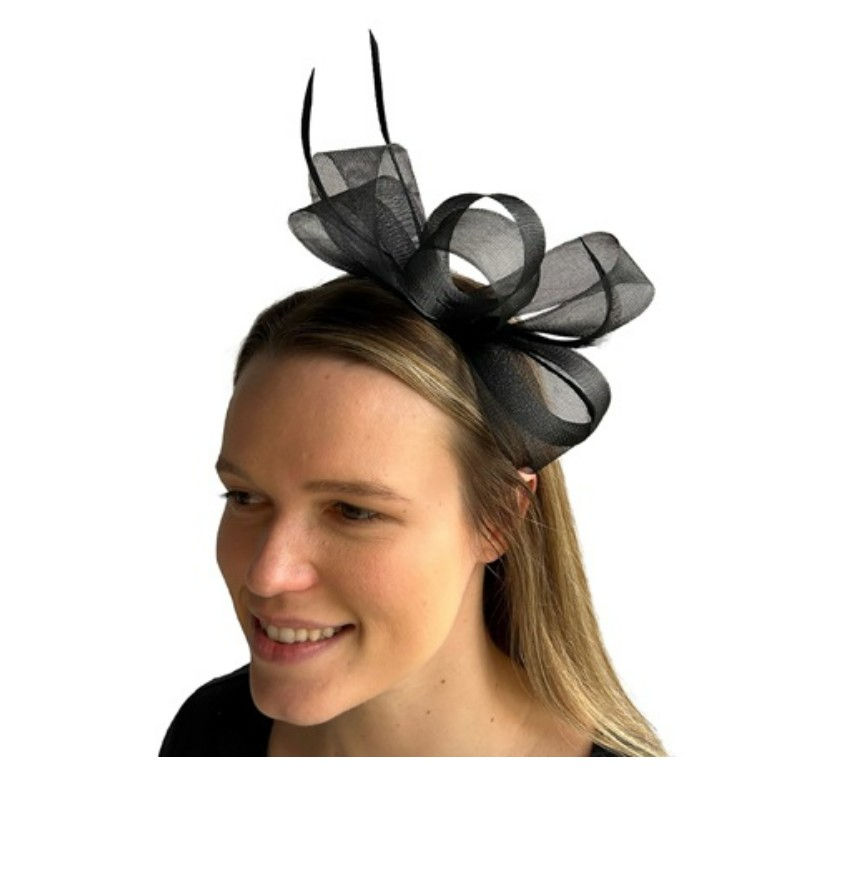 Mia Black Fascinator Headband
