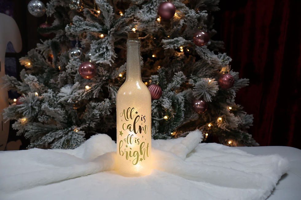 Thumbnail: All Is Calm All Is Bright LED Table Decor Bottle