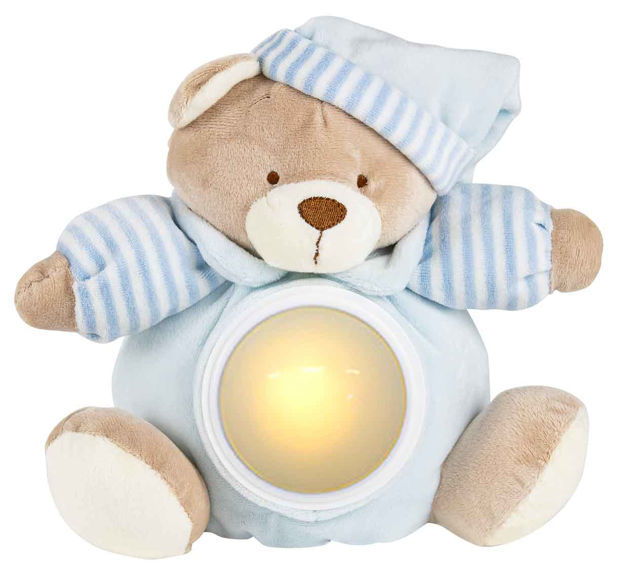 Blue Musical Bear with Night Light