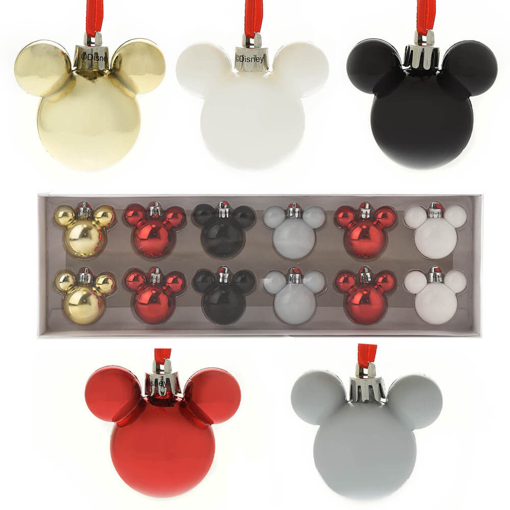 Disney Christmas Mini Baubles Mickey (Set of 12)
