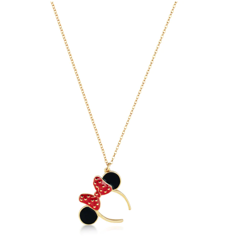 Disney Couture Kingdom - Minnie Mouse Ears Necklace Gold