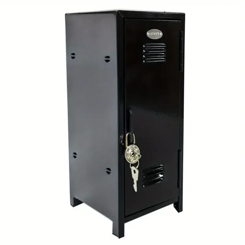 Thumbnail: Mini Metal Locker With A Lock
