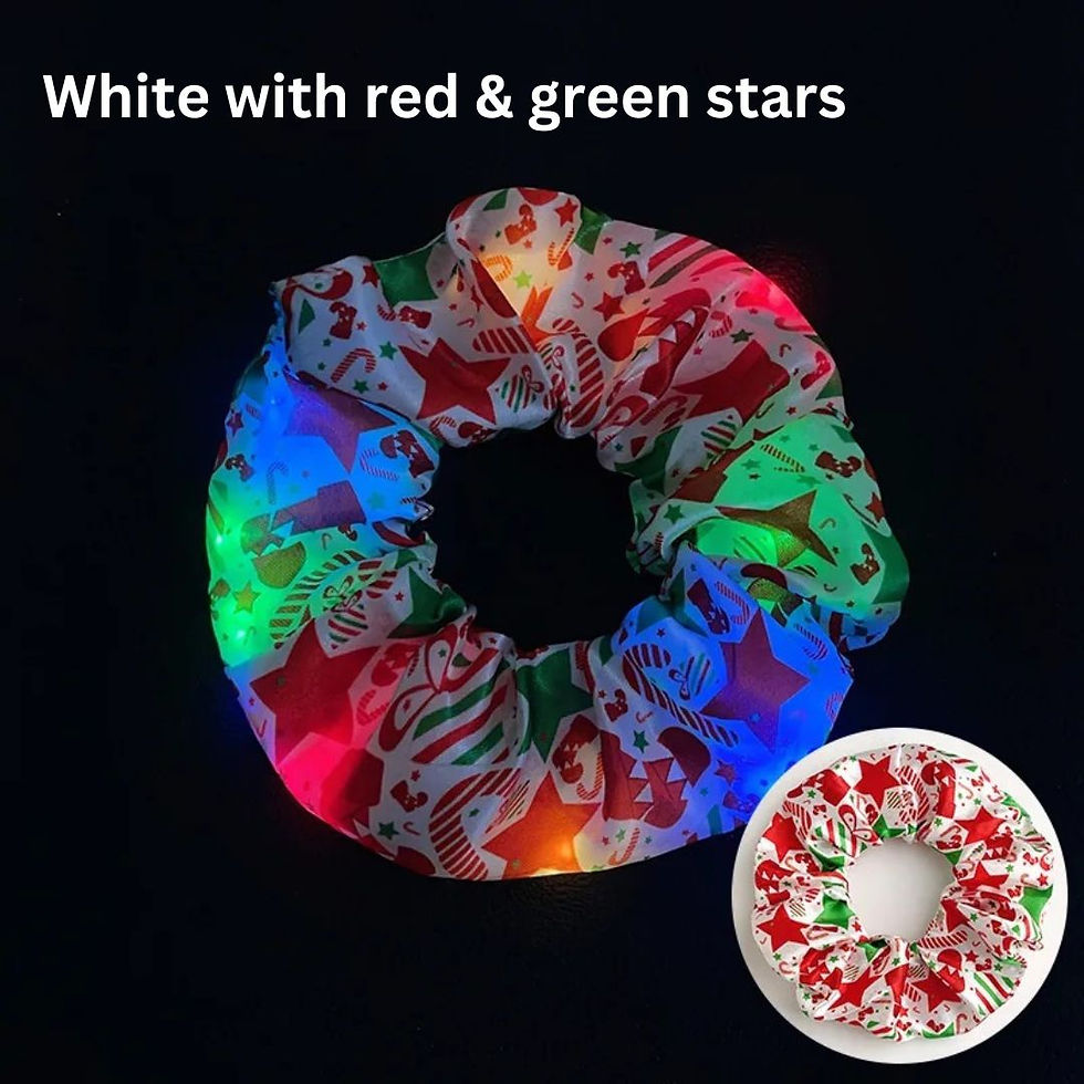 Thumbnail: Christmas LED Flashing Scrunchies