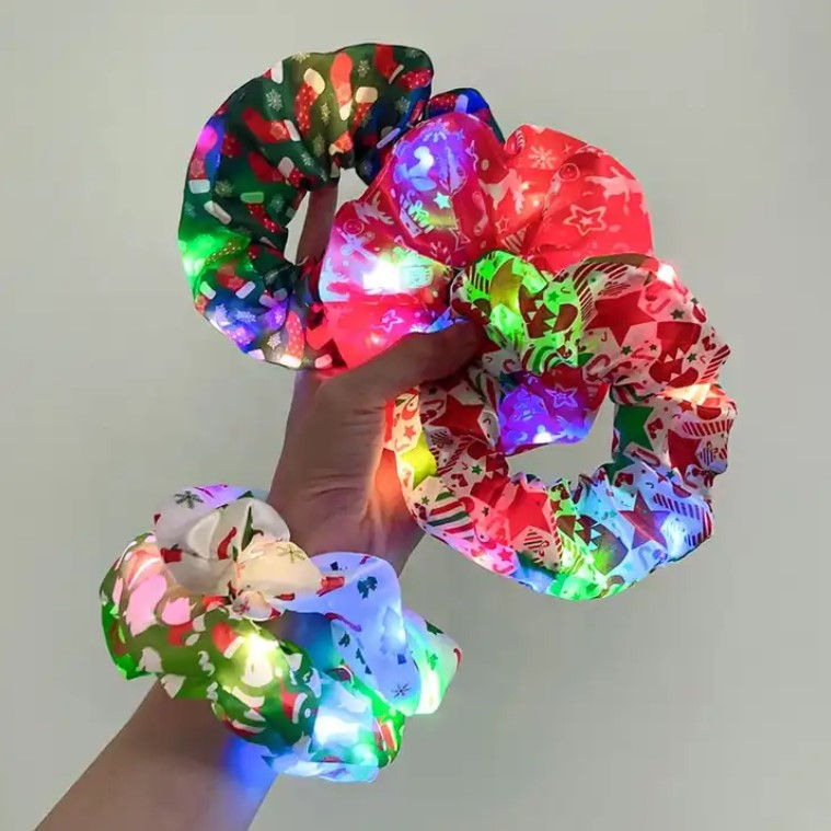 Thumbnail: Christmas LED Flashing Scrunchies