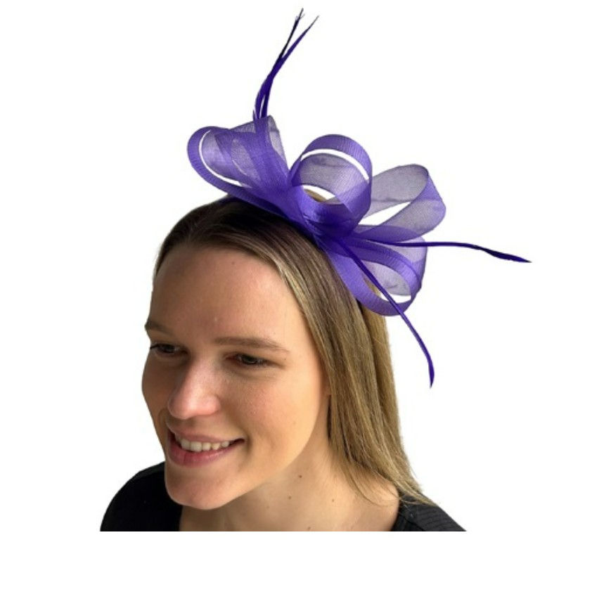 Mia Purple Fascinator Headband