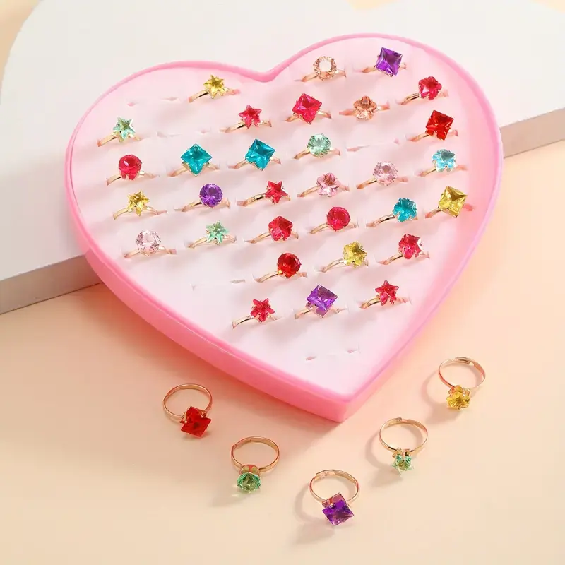 Thumbnail: 36pc Kids Mixed Rings