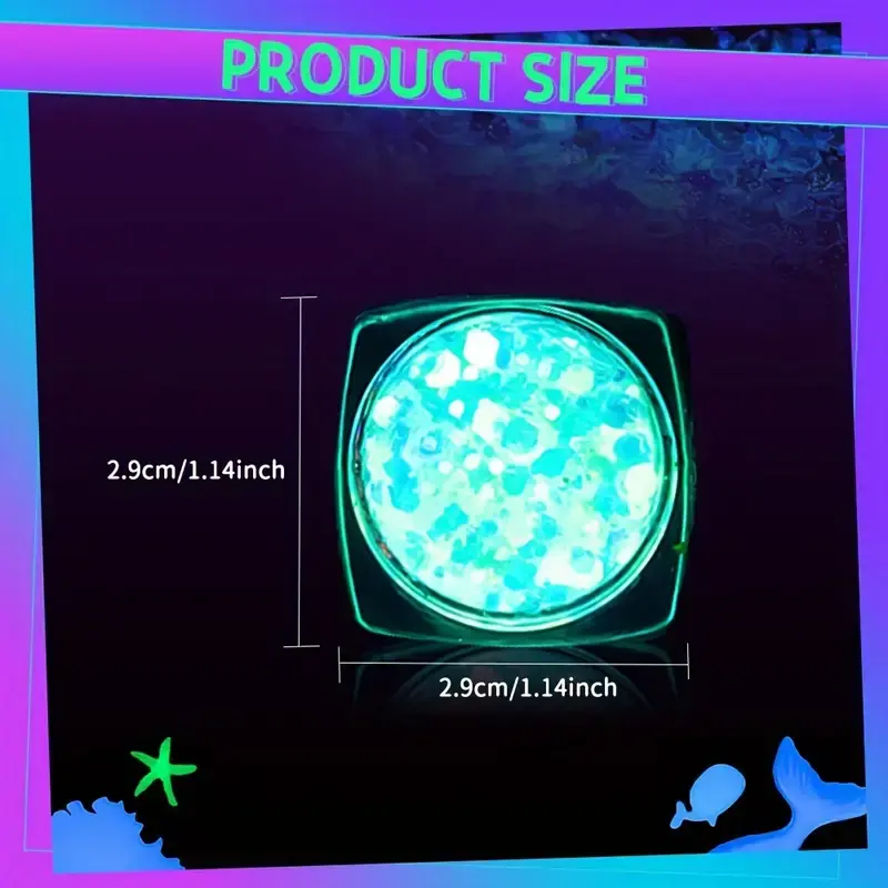 Thumbnail: Glow in the Dark UV Glitter Gel - 12 Colours