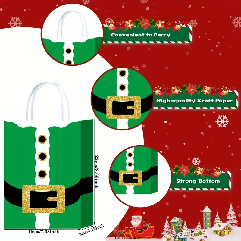 Thumbnail: Santa Claus Christmas Gift Bags