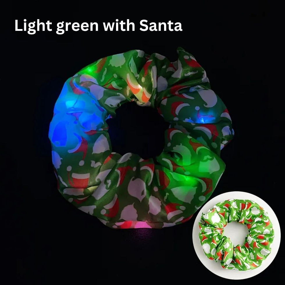Thumbnail: Christmas LED Flashing Scrunchies