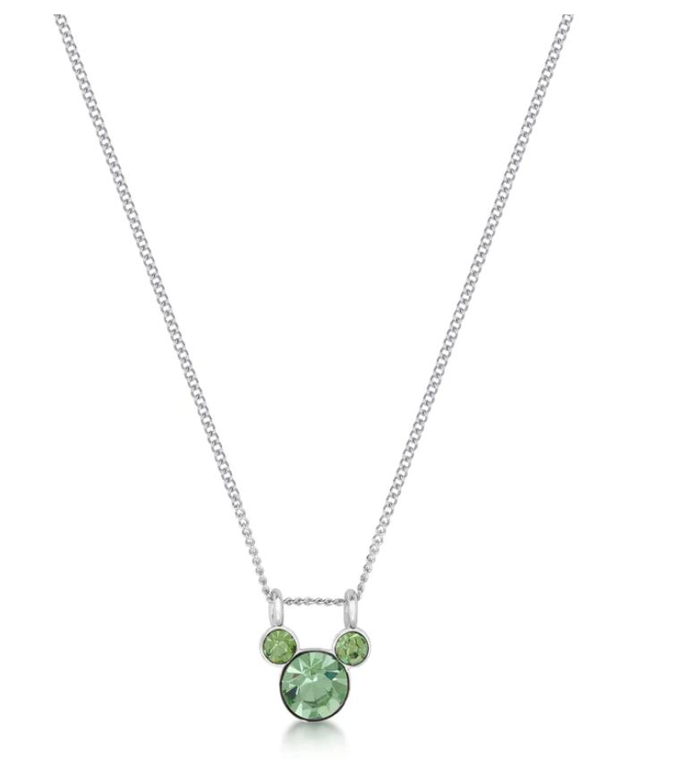 Disney Couture Kingdom - Mickey August Birthstone Necklace