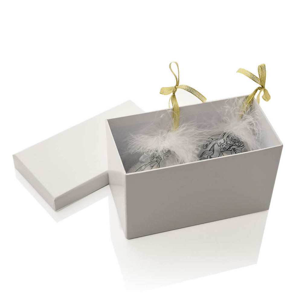 Thumbnail: Disney Christmas Baubles Belle & Beast