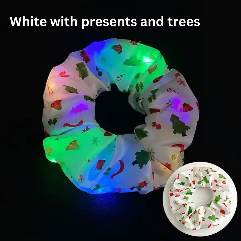 Thumbnail: Christmas LED Flashing Scrunchies