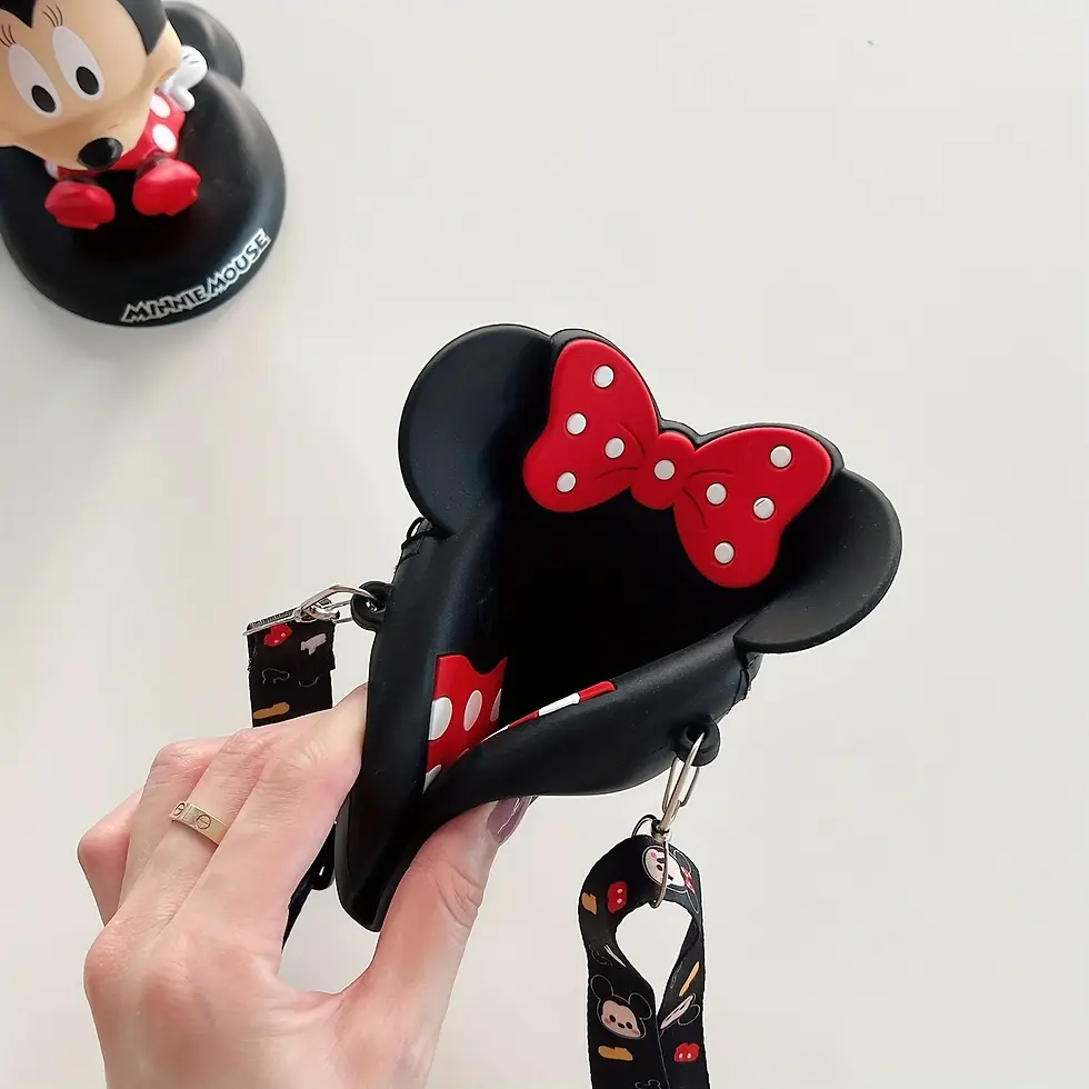 Thumbnail: Disney-Inspired Silicone Mini Handbag with Adjustable Strap
