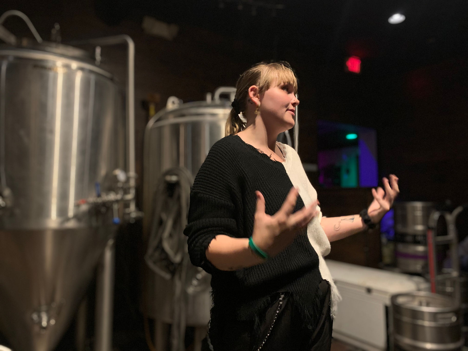 Tour of the craft brewery.