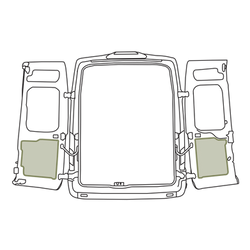 Abstract illustration of a three-panel display