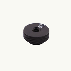 Black anodized aluminum threaded adapter