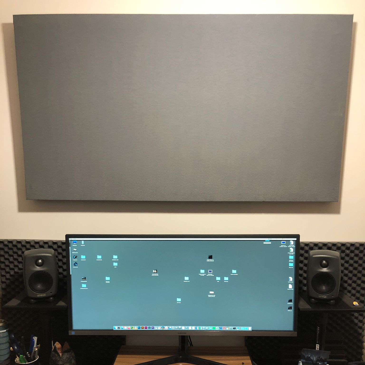 Panel Absorbente Acústico Liso - Grande 120x60cm