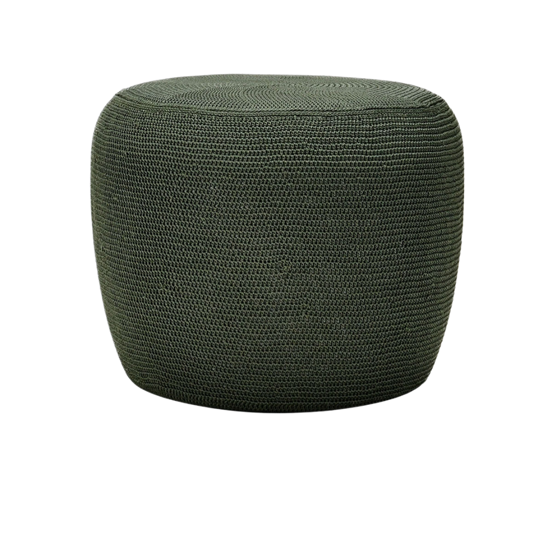 Willa Outdoor Pouf - Moss