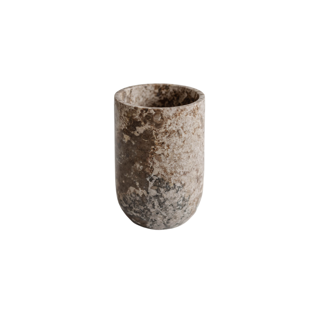 Umber Marble Pencil Cup