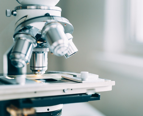 Primer plano del microscopio