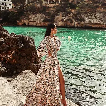 Miniatura: Vestido Angelica Estampa