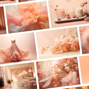 25 Incredible Midjourney Prompts with 2024 Pantone Color — Peach Fuzz 🍑