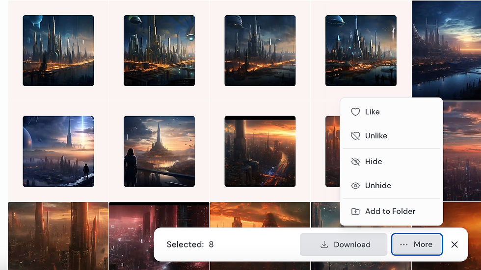 Batch download on Midjourney Website