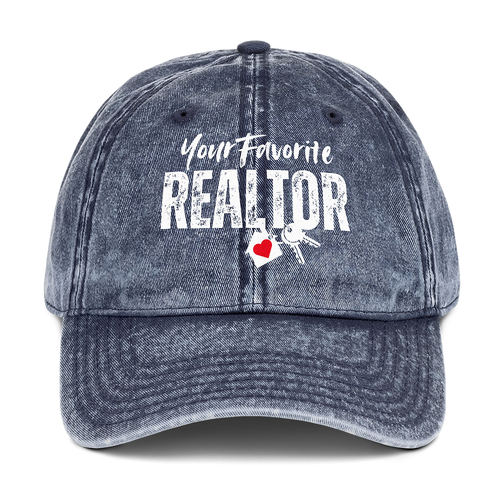 Your Favorite Realtor Vintage Cotton Twill Cap